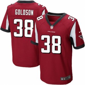 Mens Nike Atlanta Falcons #38 Dashon Goldson Elite Red Team Color NFL Jersey