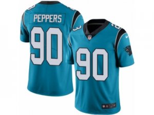 Men\'s Nike Carolina Panthers #90 Julius Peppers Limited Blue Rush NFL Jersey