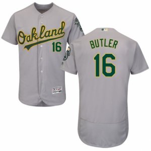Men\'s Majestic Oakland Athletics #16 Billy Butler Grey Flexbase Authentic Collection MLB Jersey