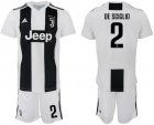 2018-19 Juventus FC 2 DE SCIGLIO Home Soccer Jersey