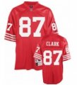 nfl San Francisco 49ers #87 Clark Throwback red