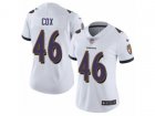 Women Nike Baltimore Ravens #46 Morgan Cox Vapor Untouchable Limited White NFL Jersey