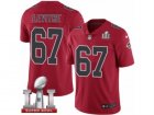 Mens Nike Atlanta Falcons #67 Andy Levitre Limited Red Rush Super Bowl LI 51 NFL Jersey