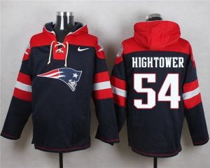 Nike New England Patriots #54 Dont\'a Hightower Navy Blue Player Pullover Hoodie