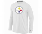 Nike Pittsburgh Steelers Logo Long Sleeve T-Shirt WHITE