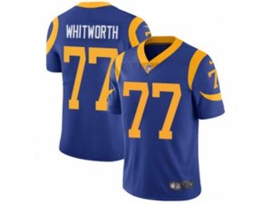 Nike Los Angeles Rams #77 Andrew Whitworth Vapor Untouchable Limited Royal Blue Alternate NFL Jersey