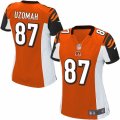 Women's Nike Cincinnati Bengals #87 C.J. Uzomah Limited Orange Alternate NFL Jersey