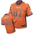 Nike Denver Broncos #87 Eric Decker Orange Jersey(Elite Drift Fashion)