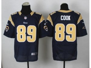 Nike st. louis rams #89 cook blue jerseys[Elite]