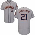 Men's Majestic Houston Astros #21 Jon Singleton Grey Flexbase Authentic Collection MLB Jersey