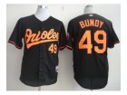 mlb jerseys baltimore orioles #49 bundy black