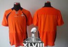 Nike Broncos Blank Orange Team Color Super Bowl XLVIII NFL Elite Jersey