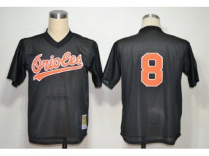 mlb jerseys baltimore orioles #8 ripken m&n black 1993