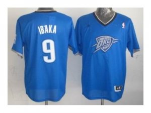 nba oklahoma city thunder #9 ibaka blue[2013 Christmas edition]