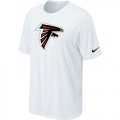 Atlanta Falcons Sideline Legend Authentic Logo T-Shirt White