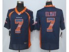 2015 New Nike Denver Broncos #7 Elway Navy Blue Strobe Jerseys(Limited)