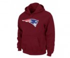 New England Patriots Logo Pullover Hoodie RED