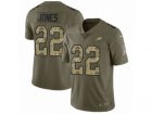 Men Nike Philadelphia Eagles #22 Sidney Jones Limited Olive Camo 2017 Salute to Service NFL Jersey