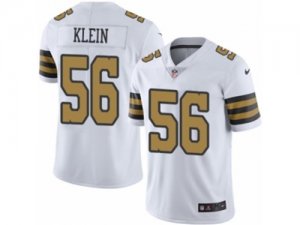 Mens Nike New Orleans Saints #56 A.J. Klein Limited White Rush NFL Jersey