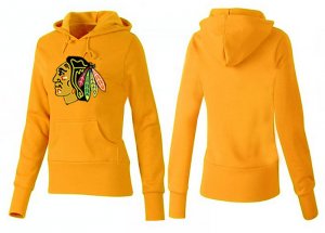 NHL Women Chicago Blackhawks Logo Pullover Hoodie 24