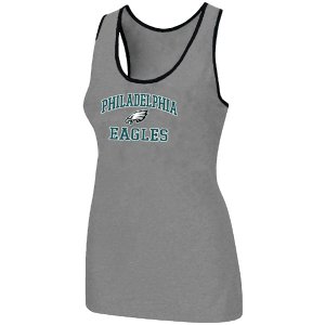 Nike Philadelphia Eagles Heart & Soul Tri-Blend Racerback stretch Tank Top L.grey