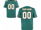 Men's Nike Miami Dolphins Customized Elite Team Color Jerseys