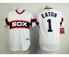 MLB chicago white sox #1 eaton white[m&n] jerseys