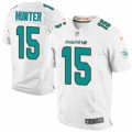 Mens Nike Miami Dolphins #15 Justin Hunter Elite White NFL Jersey