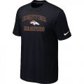 Denver Broncos Heart & Soul Black T-Shirt