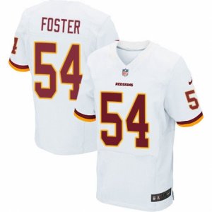 Mens Nike Washington Redskins #54 Mason Foster Elite White NFL Jersey