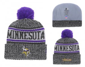 Vikings Team Logo Gray Knit Hat YD