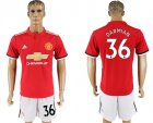 2017-18 Manchester United 36 DARMIAN Home Soccer Jersey