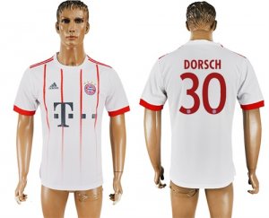 2017-18 Bayern Munich 30 DORSCH UEFA Champions League Away Thailand Soccer Jersey