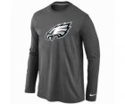 Nike Philadelphia Eagles Logo Long Sleeve T-Shirt D.Grey