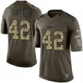 Nike San Francisco 49ers #42 Ronnie Lott Green Salute to Service Jerseys(Limited)