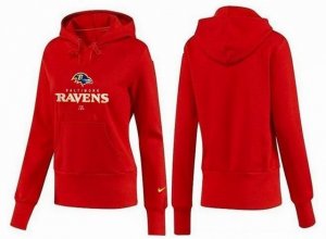 Women Baltimore Ravens Logo Pullover Hoodie-124