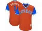 2017 Little League World Series Astros Carlos Correa #1 Showrrea Orange Jersey