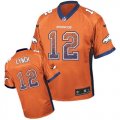 Nike Denver Broncos #12 Paxton Lynch Orange Team Color Men Stitched NFL Elite Drift Fashion Jersey