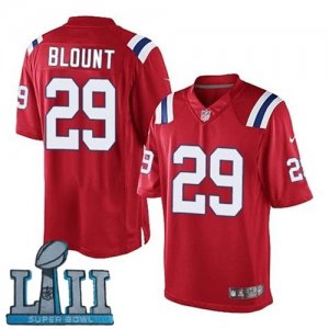 Nike Patriots #29 LeGarrette Blount Red Youth 2018 Super Bowl LII Game Jersey