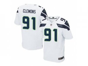 Nike jerseys seattle seahawks #91 clemons white[Elite]