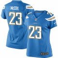 Women's Nike San Diego Chargers #23 Dexter McCoil Limited Electric Blue Alternate NFL Jersey