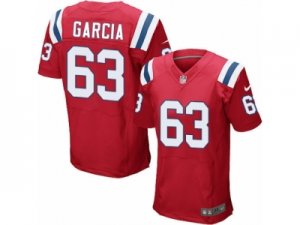 Mens Nike New England Patriots #63 Antonio Garcia Elite Red Alternate NFL Jersey