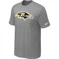 Baltimore Ravens Sideline Legend Authentic Logo T-Shirt Light grey