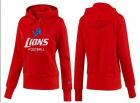 Women Detroit Lions Logo Pullover Hoodie-127