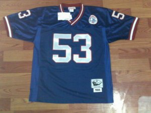 new york Giants #53 Harry Carson thorwbacks Blue