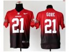 Nike jerseys san francisco 49ers #21 frank gore red-grey[Elite II drift fashion]