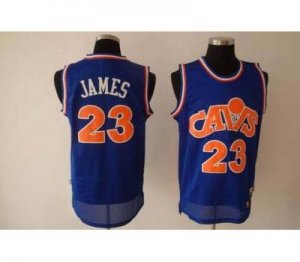 nba fans cleveland cavaliers #23 james swingman blue(orange)