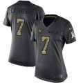 Women's Nike Arizona Cardinals #7 Chandler Catanzaro Limited Black 2016 Salute to Service NFL Jersey