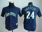 Youth mlb jerseys seattle mariners #24 griffey dk.blue jersey