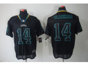 Nike NFL Jacksonville Jaguars #14 Justin Blackmon Black Jerseys(Lights Out Elite)